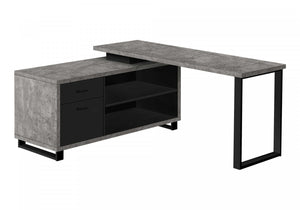 Runo Desk - Concrete Grey