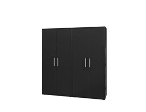 Lunde Garage Storage Cabinet - Matte Black - Set of 2