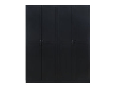 Klinte Storage Closet - Black - Set of 2