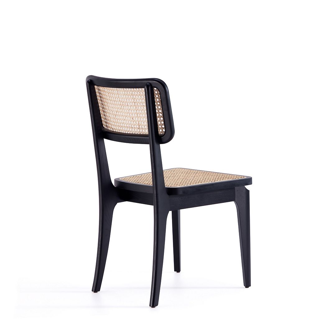 Stensby Dining Chair - Black/Natural Cane - Set of 4