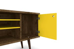 Lekedi 53" TV Stand - Rustic Brown/Yellow