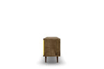 Lekedi 63" TV Stand - Rustic Brown/Yellow