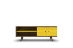 Lekedi 63" TV Stand - Rustic Brown/Yellow