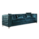 Glamour Velvet Sofa - Dark Teal