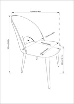 Dalva Dining Chair - Black - Set of Two