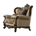 Earthen Accent Chair - Tan and Antique Oak