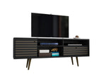Lekedi 71" TV Stand - Matte Black