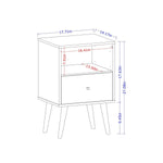 Lekedi I Night Table - White