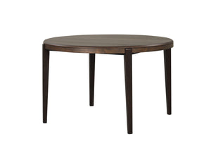 Arabella Table de salle à manger ronde – noir, brun