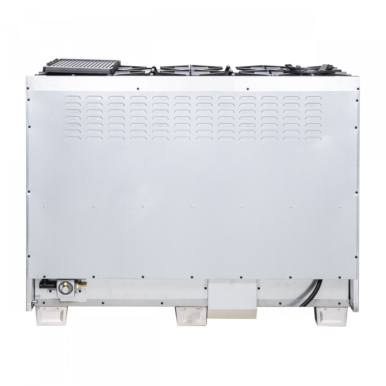 Forno Capriasca 48" Stainless Steel Freestanding Dual Fuel Double Oven Range with True Convection (6.58 Cu. Ft.) - FFSGS6387-48