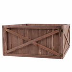 Larvik Wooden Box Christmas Tree Collar - Brown