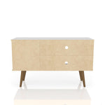 Lekedi 42" TV Stand - Gloss White/Aqua Blue
