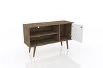 Lekedi 42" TV Stand - Matte Rustic Brown/White