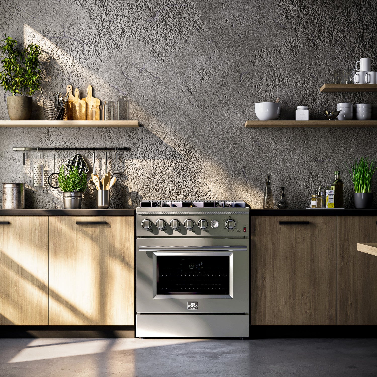 Forno Giovanni 30" Stainless Steel Freestanding Gas Range (4.32 Cu. Ft.) - FFSGS6274-30