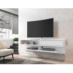 Oraibi Floating TV Stand - White