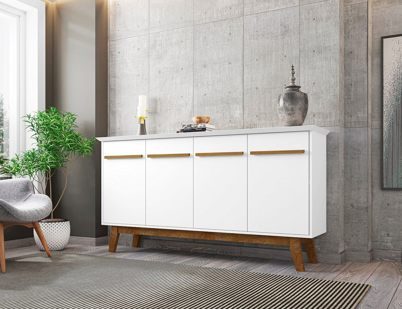 Osnabruck 63" Sideboard - White