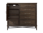 Alonso 6 Drawer Gentleman's Chest - Weathered Oak