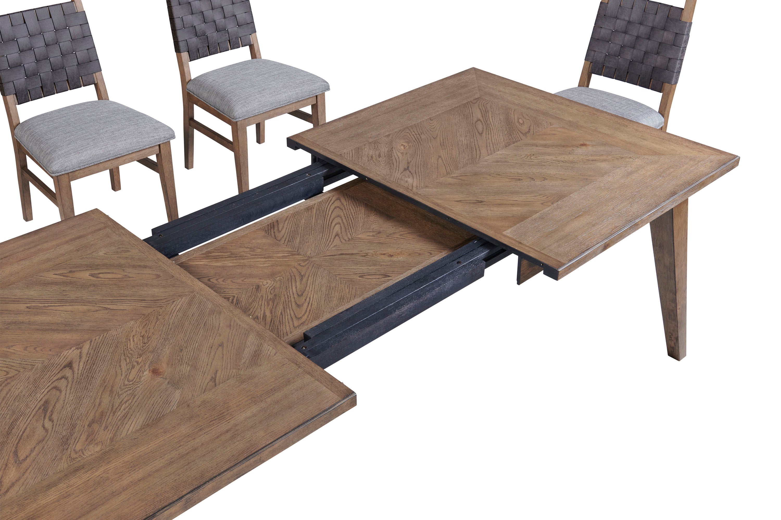 Oslo Extendable Counter Height Dining Table - Weathered Chestnut