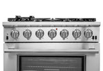 Forno Capriasca 36" Stainless Steel Freestanding Gas Range (5.36 Cu. Ft.) - FFSGS6260-36