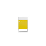 Lekedi 18" Floating Bathroom Vanity Sink - White/Yellow