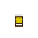 Lekedi 18" Floating Bathroom Vanity Sink - Rustic Brown/Yellow