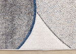 Feeling Connected 5'3" x 7'7" Rounded Shapes Design Area Rug - Grey