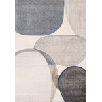 Feeling Connected 5'3" x 7'7" Rounded Shapes Design Area Rug - Grey