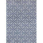 Feeling Connected 5'3" x 7'7" Damask Design Area Rug - Blue