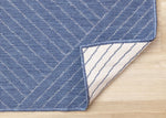 Summer Breeze 6'7" x 9'6" Outdoor Rug Traverse Stripes - Blue, White
