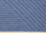 Summer Breeze 6'7" x 9'6" Outdoor Rug Traverse Stripes - Blue, White
