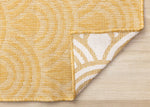 Summer Breeze 5'3" x 7'7" Outdoor Reversible Rug Rainbow Arch Pattern - Yellow, White
