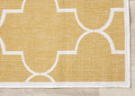 Summer Breeze 5'3" x 7'7" Outdoor Reversible Geometric Rug - Yellow, White