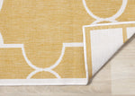 Summer Breeze 5'3" x 7'7" Outdoor Reversible Geometric Rug - Yellow, White