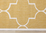Summer Breeze 6'7" x 9'6" Outdoor Reversible Geometric Rug - Yellow, White