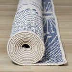 Summer Breeze 6'7" x 9'6" Outdoor Reversible Dandelion Wish Rug - Blue, White