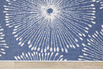 Summer Breeze 6'7" x 9'6" Outdoor Reversible Dandelion Wish Rug - Blue, White