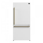 Forno Milano 62" White 2-piece Freestanding Dual Bottom Freezer Refrigerator (34.4 Cu. Ft.) - FFFFD1787-60WHT