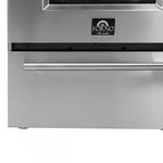 Forno Breno 24" Stainless Steel Freestanding Gas Range with Air Fry (2.3 Cu. Ft.) - FFSGS6290-24
