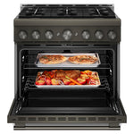 KitchenAid Black Ore Slide-In Gas Range (5 cu. ft.) - KFGS936SBE