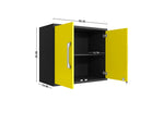 Lunde Floating Garage Storage Cabinet - Yellow Gloss
