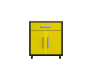 Lunde Mobile Garage Storage Cabinet - Yellow Gloss