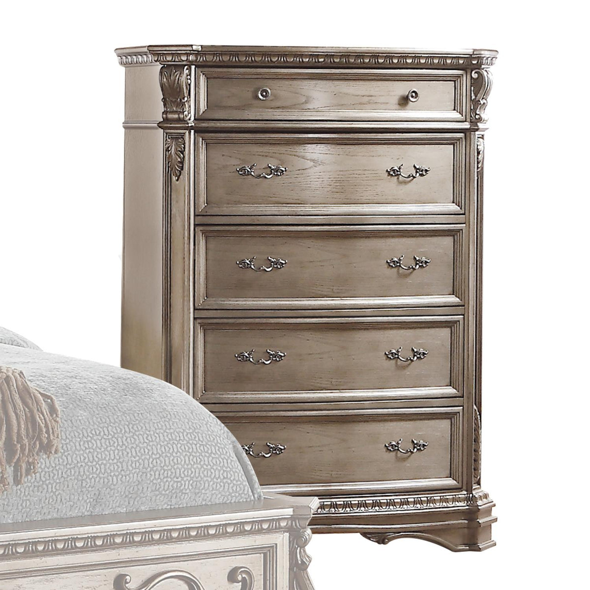 May Chest - Antique Champagne