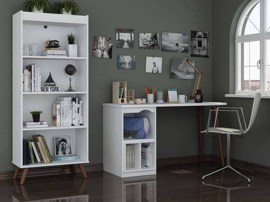 Applesham 2-Piece Extra Storage Home Office Set - White
