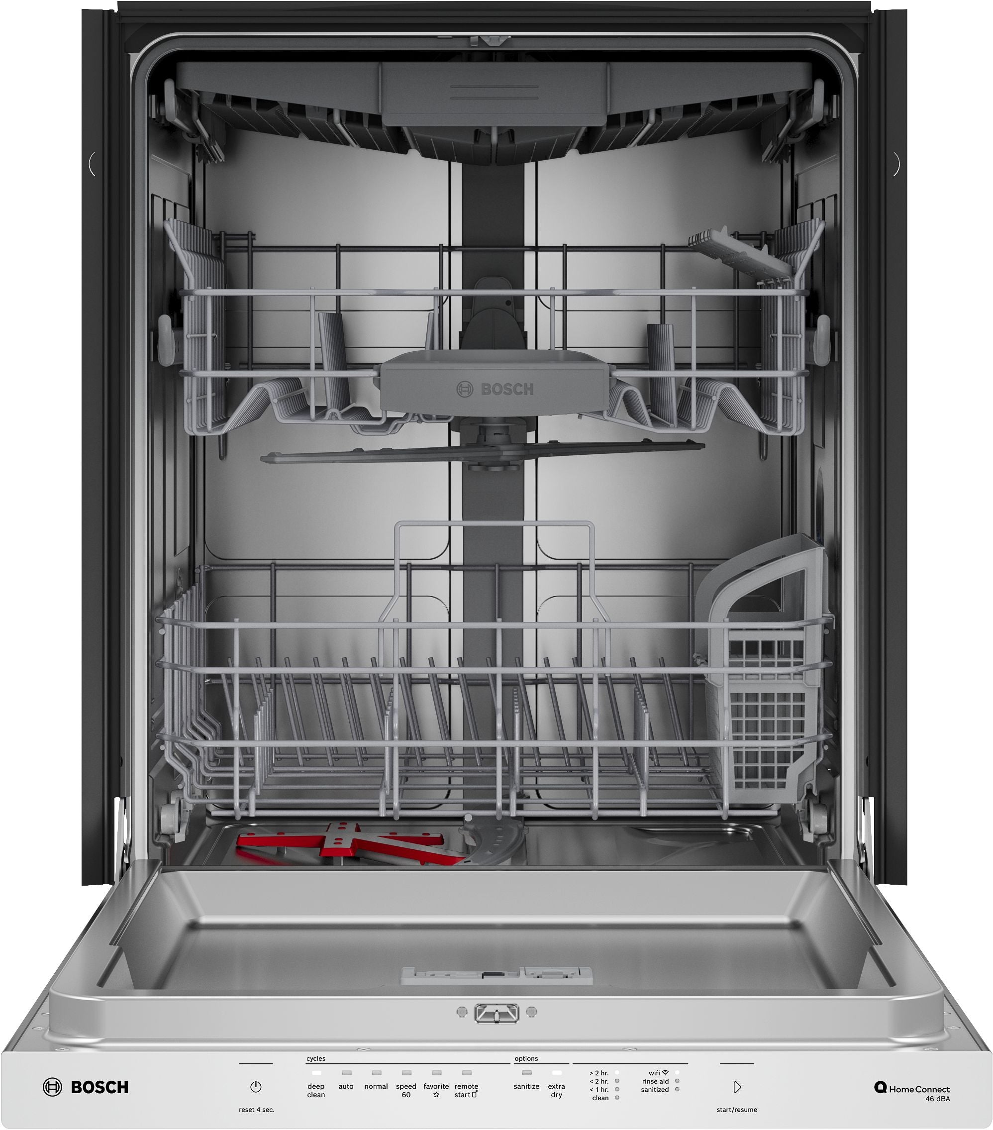 Bosch Stainless Steel 300 Series 24" Dishwasher with Pocket Handle - SHP53EM5N
