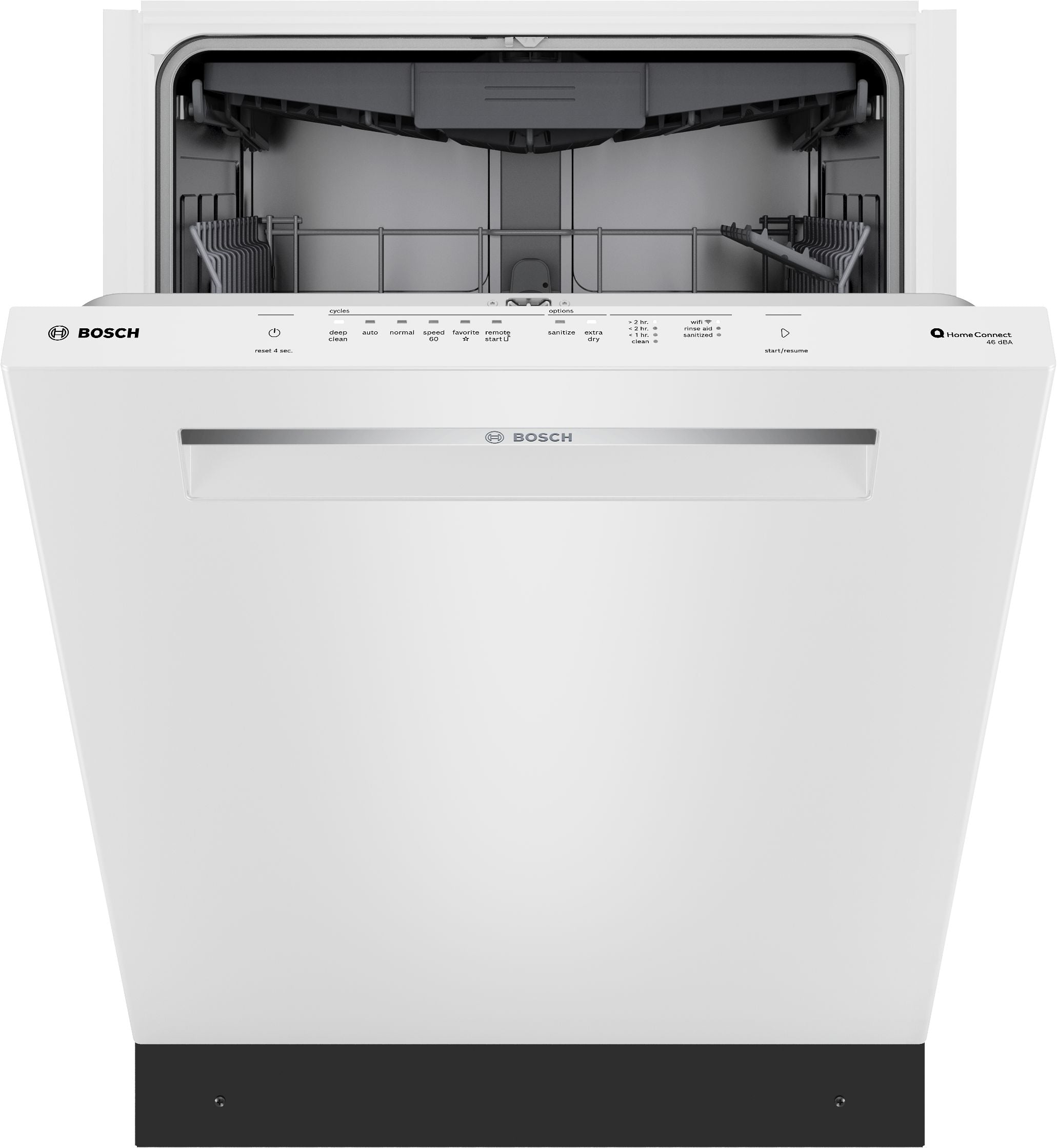 Bosch White 300 Series 24" Dishwasher with Pocket Handle - SHP53EM2N