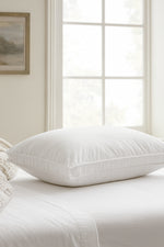 Cotton House 2 Pack 100% Cotton Gusseted King Pillow