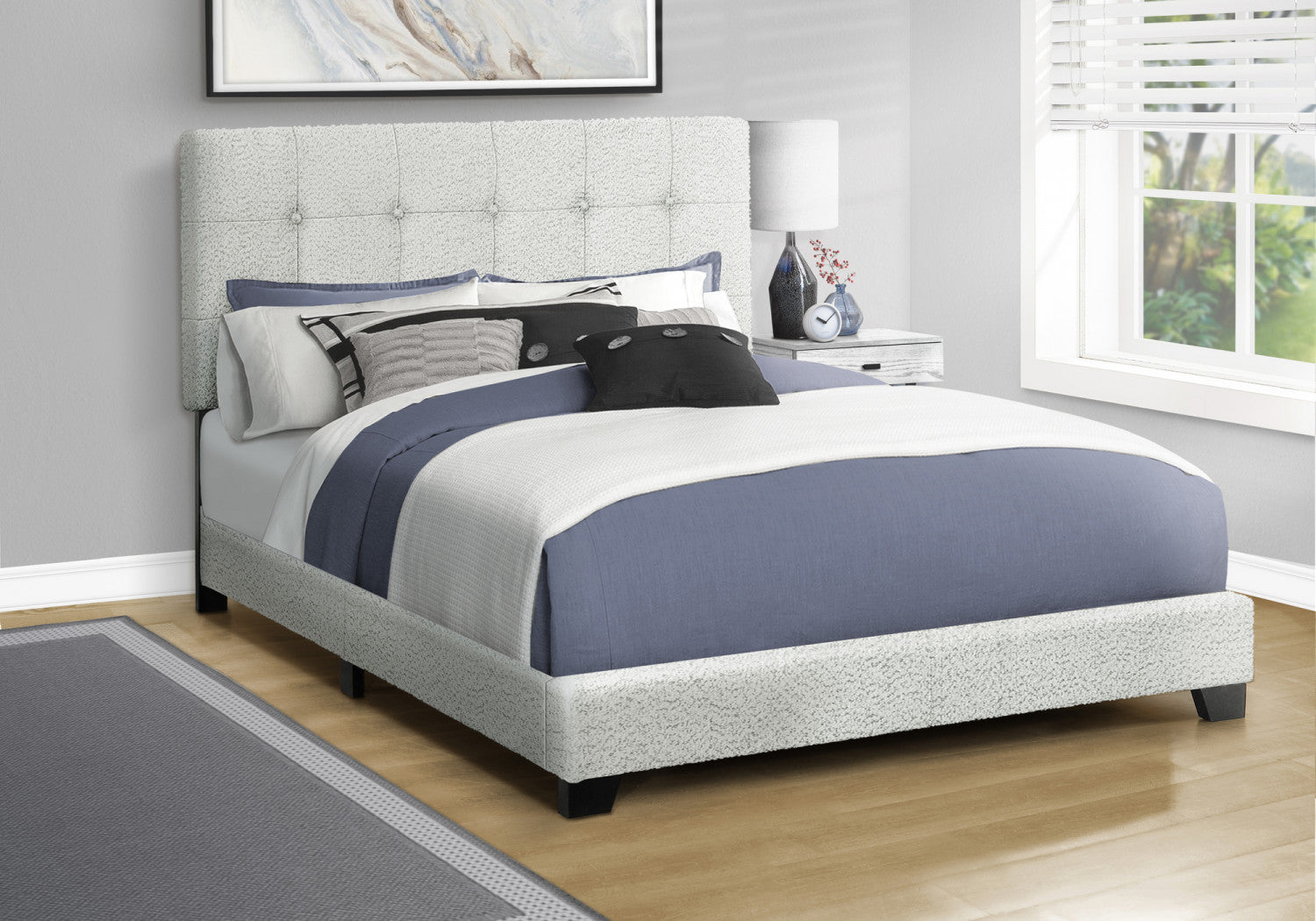 Gwendolyn Queen Bed - Grey