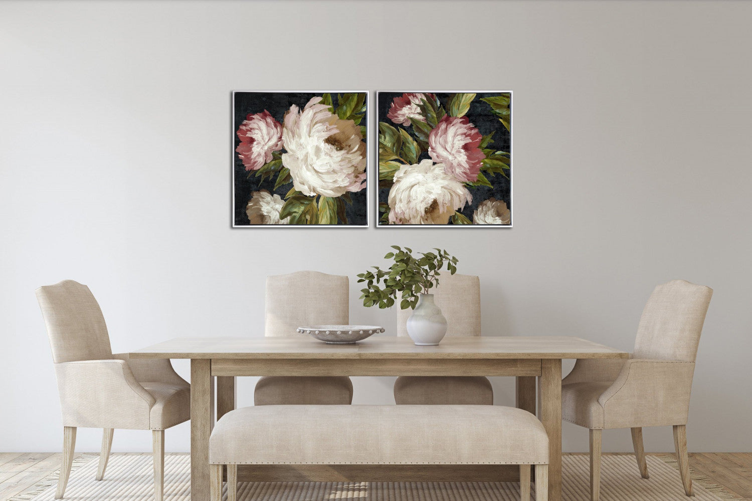 Velvet Blooms I Art - Multi-Colour - 24 X 24