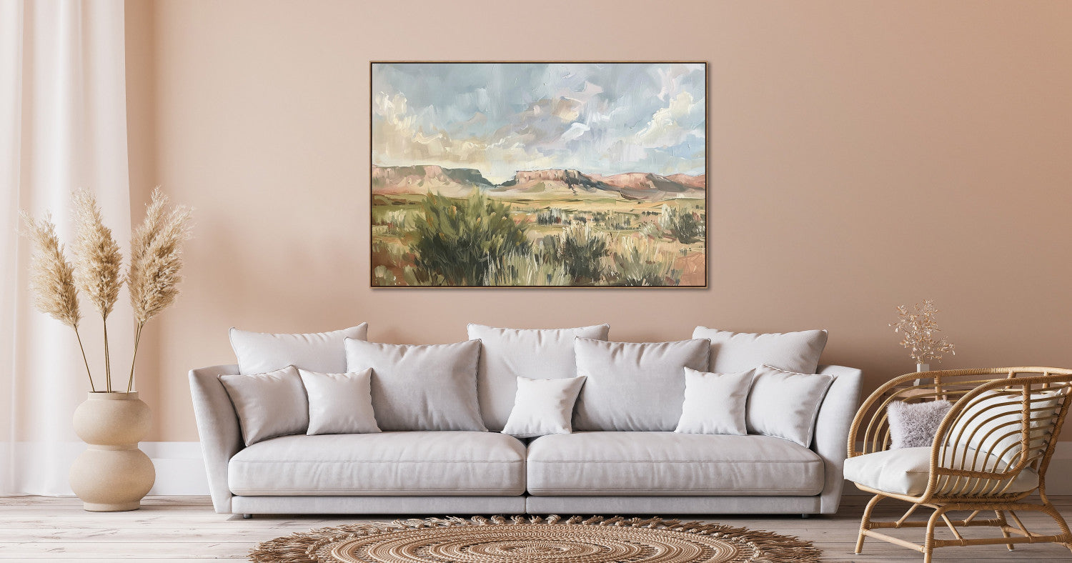 Echoes of the Plateau Wall Art - Green - 32 X 48