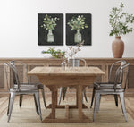 Botanical Still Life Wall Art - Charcoal - 16 X 20 -  Set of Two